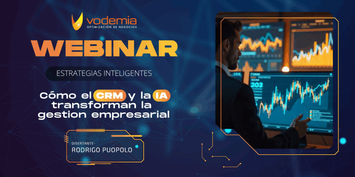 Estrategias Inteligentes: Cómo el CRM y la IA Transforman la Gestión Comercial – Vodemia Estrategias Inteligentes: Cómo el CRM y la IA Transforman la Gestión Comercial - Vodemia